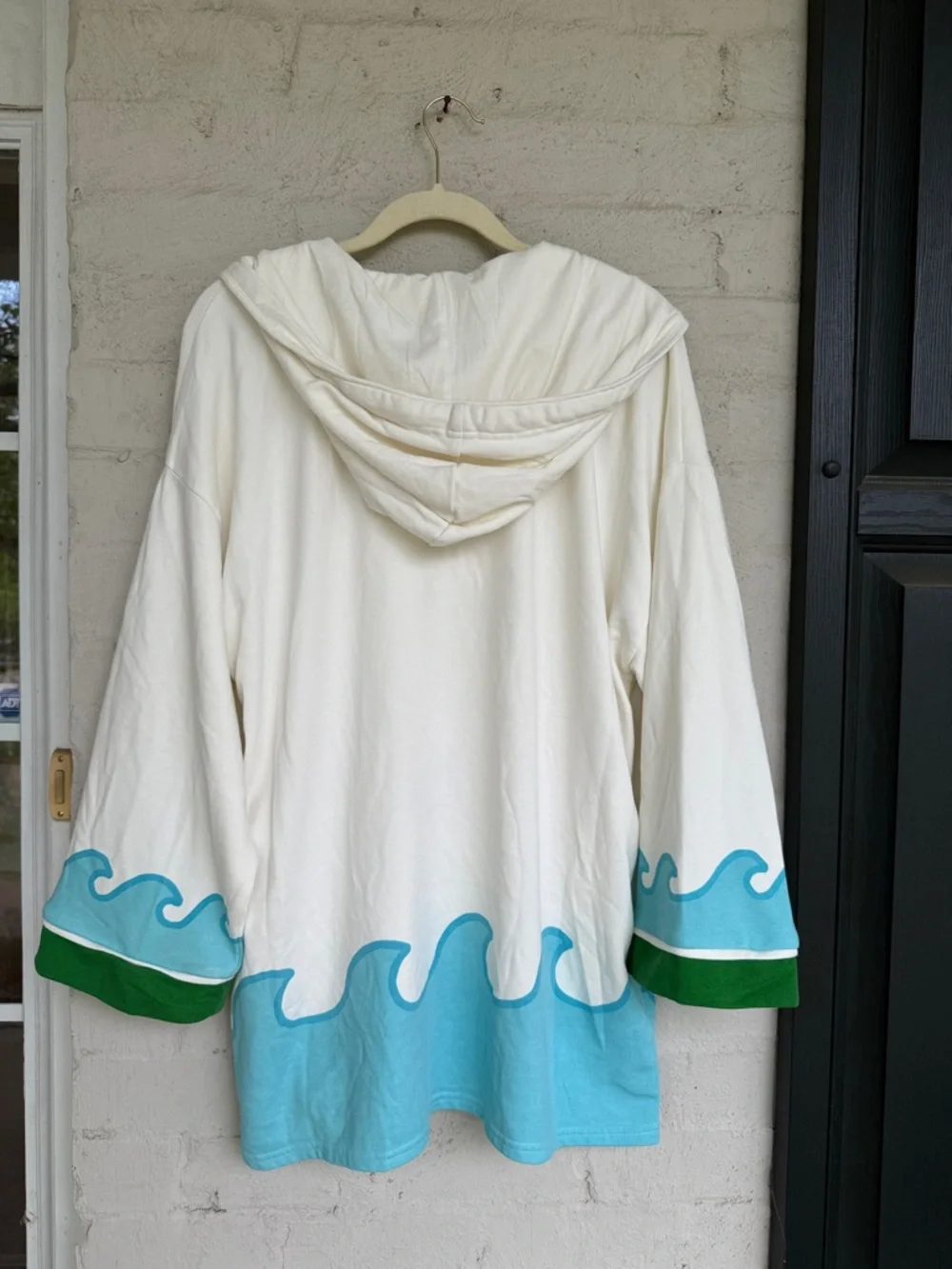 NWT Anthropologie Celandine Catching Waves Poncho Hooded Cover-Up Size Small - Picture 14 of 14